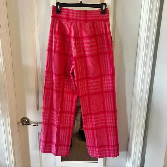 610 Rachel Comey Elio Pant in Bottiglia Plaid Pink - Picture 8 of 9